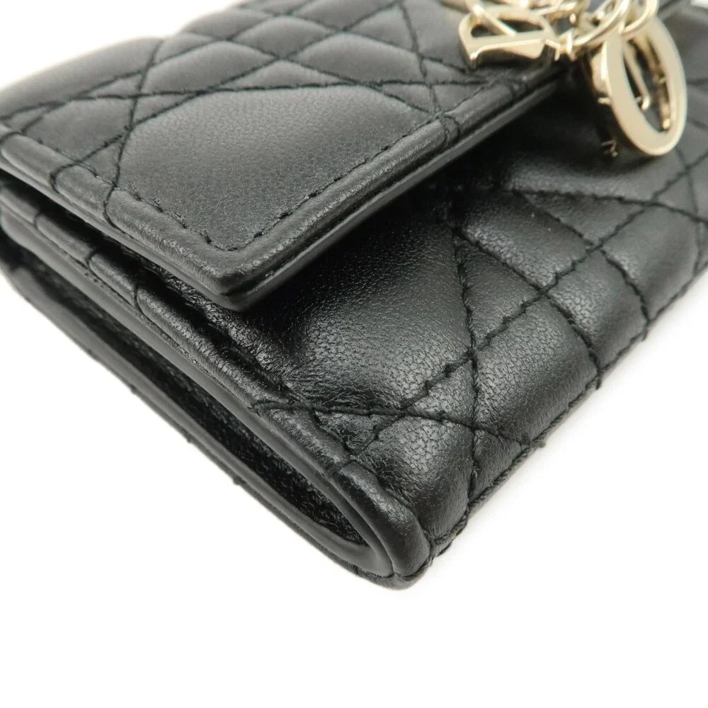 ❤️Authentic Christian Dior Canage Leather Compact Wallet❤️